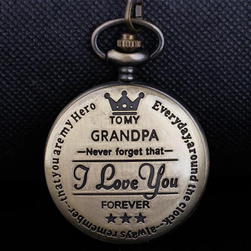 

Retro Bronze Quartz Pocket Watch for Grandpa Antique Punk Necklace Pendant Top Unique Pocket Watches Art Collectibles Gifts