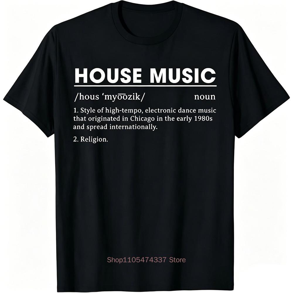 Deep House Musik Kunst Minimalistisches Design Für Dj Raver Edm T-Shirt Individuell Bedruckte Grafik-T-Shirts Vintage T-Shirt Camisas