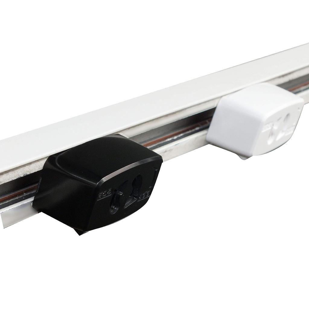 Abishion Lighting Bar Socket, Ceiling Plug, for Duct Rails, Easy Installation (Up To 15A, 125V, 5060Hz), Ceiling Plug Body, for Lighting Rails, PSE