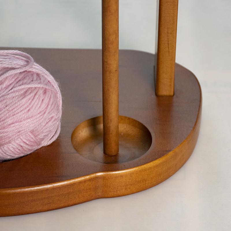 Garnhalter mit Schlitzen zum Häkeln, Garnaufbewahrungs-Organizer für Strick- und Häkelzubehör, horizontaler Garnspinner für Strickliebhaber