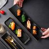 Creative Japanese Sushi Plate Ceramic Long Plate Restaurant Hotel Dim Sashimi Plate Hot Pot Barbecue Dish