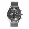 Skagen Holst Stainless Steel Casual Quartz Gunmetal Steel One Holst Chronograph Leather Watch Men's Watch, Mesh, Size,