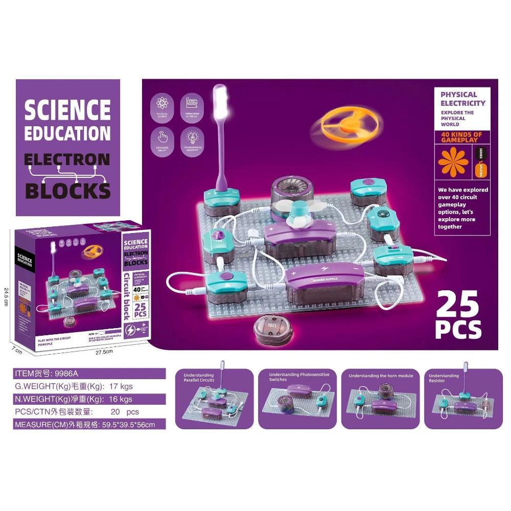 Children s Science Experiment Physics Circuit Experiment Building Blocks Assembly Puzzle Education Children s Toys DIY Toys