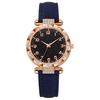 Quarz-Armbanduhr für Damen Leuchtend Kompakt Elegante Arabische Ziffern Uhr Einfache Nachtablesung Strasssteine Uhr für Studenten Büro Party Geschenke