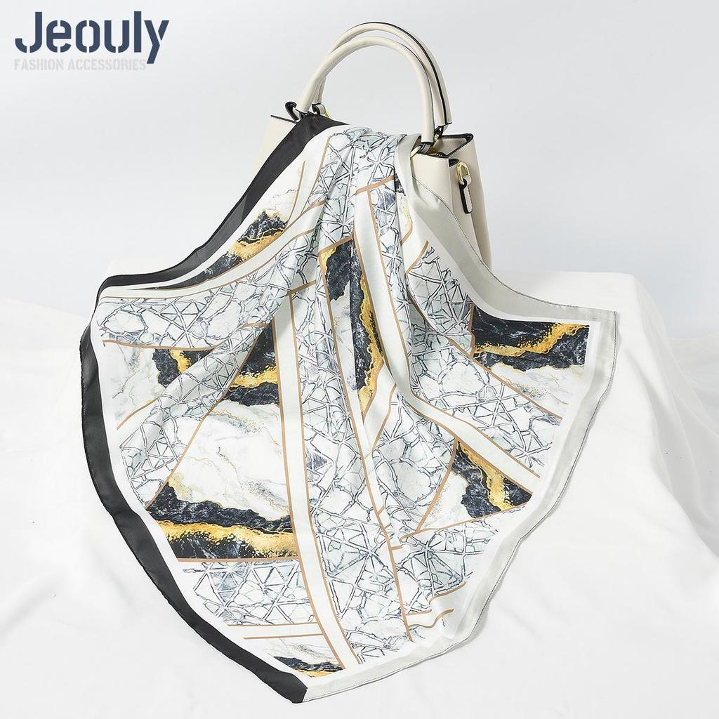 Cross-Border 70cm Silk Cashew Print Scarf - Autumn/Winter Women's Fashion Headscarf