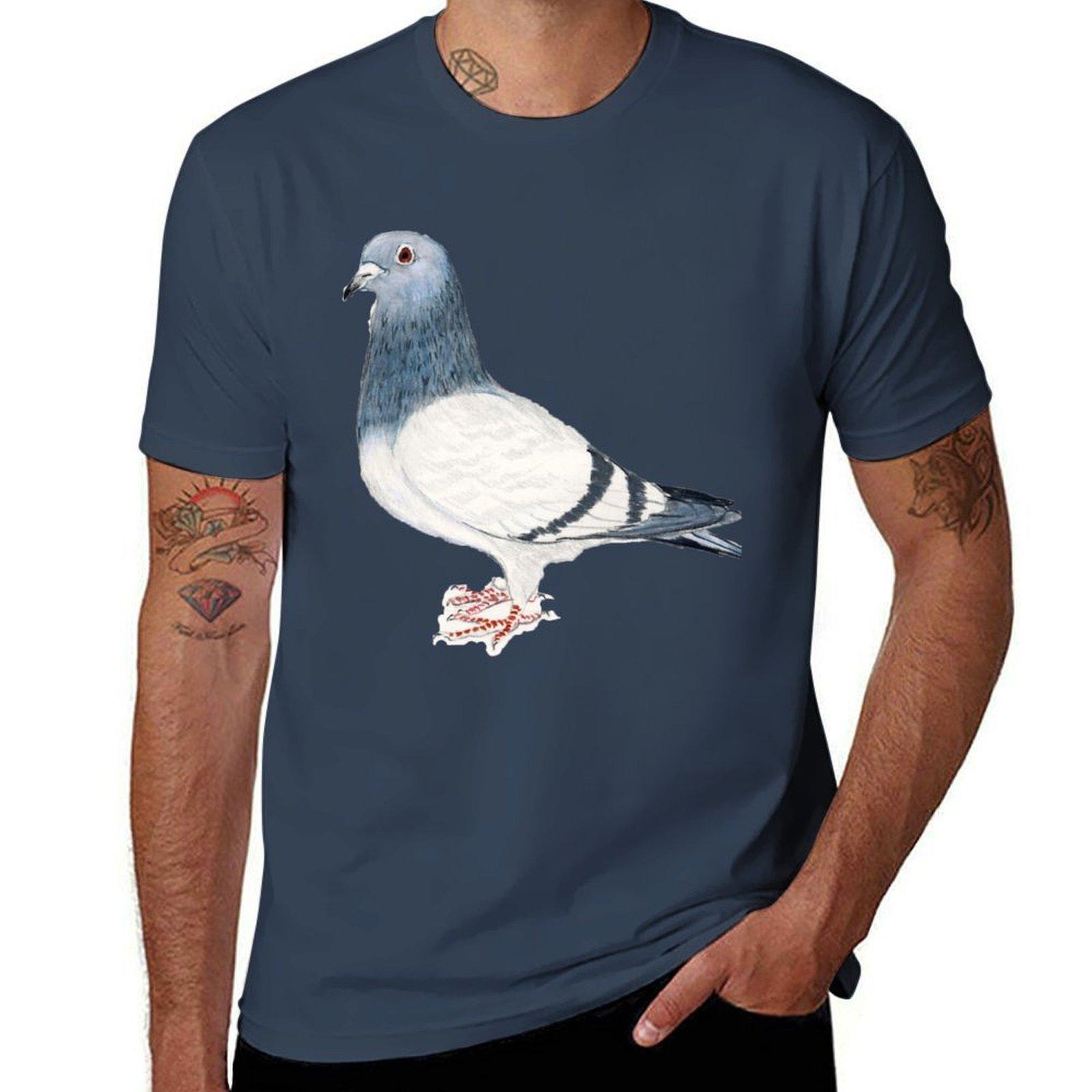 Pigeon Tshirt Plus Size Workout Short Sleeve Top S