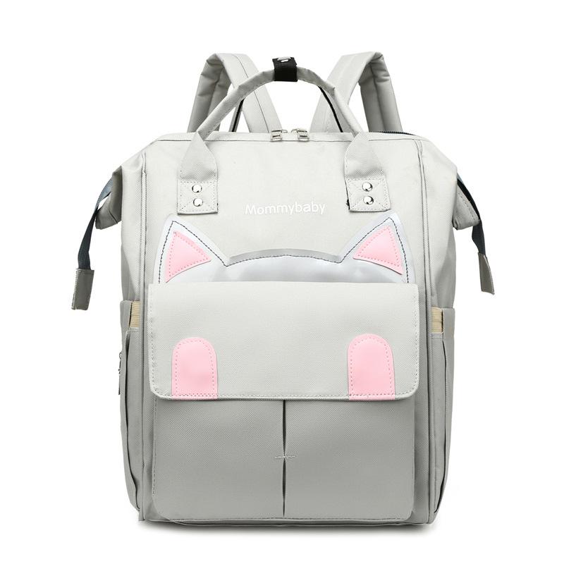 New Multi Functional Large Capacity Portable Milk Bottle Insulated Mother and Baby Bag Simple and Fashionable Backpack Mommy Bag