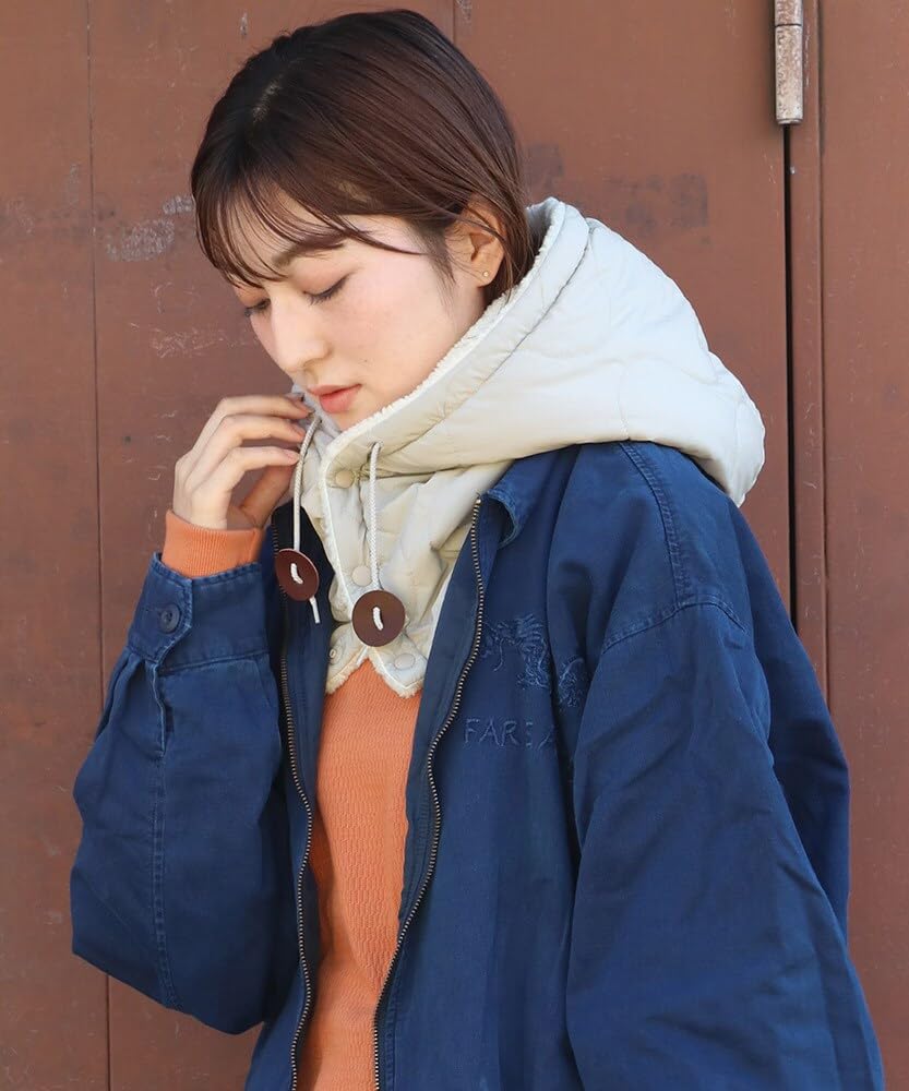 Cliff Mayer Ninja Rin Hooded Neck Olive Warmer, Quilted, Unisex, Medium,