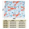 cute sharks Warm Soft Blanket  Picnic Plush Bedding Throws Print Home Decor Flannel Bedspread Sofa Bed Cover