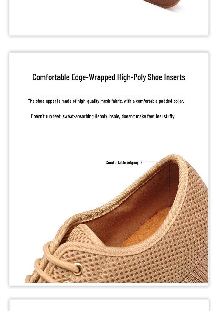 Women's Latin Dance Shoes Soft Sole Medium Heel Summer Square Dance Teacher Shoes
