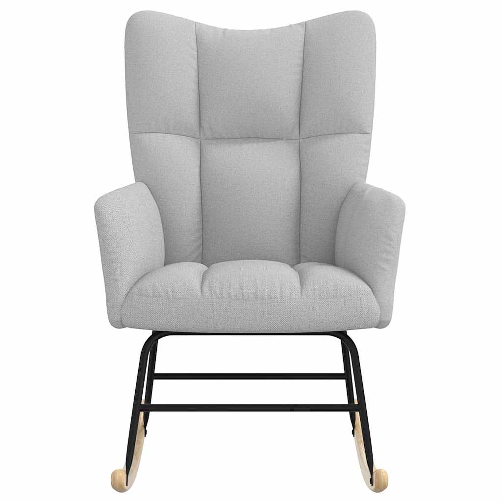 Rocking Chair Cloud Grey Fabric