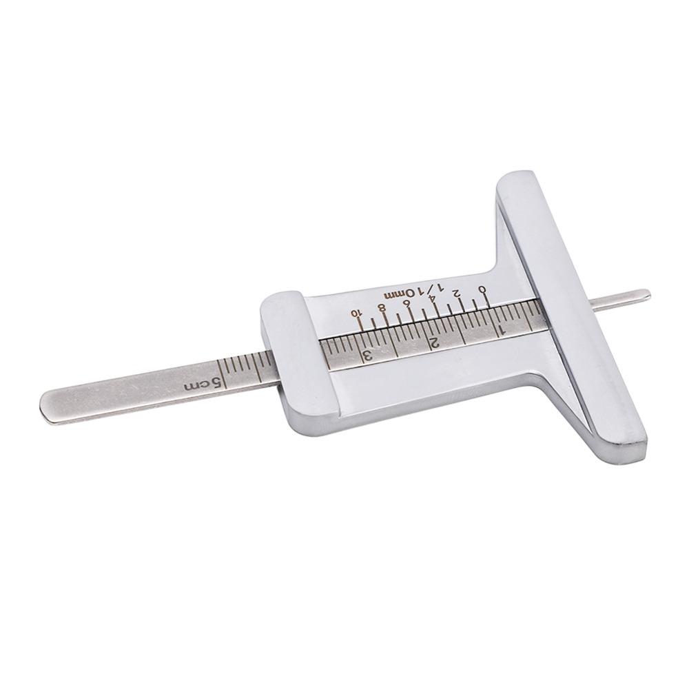 Stainless Steel Tire Tread Depth Gauge Precise Measurement 0-50mm Depth Gauge Vehicle Inspection Automotive Inspection Tool
