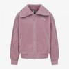 Women S Soft Fleece Jacket grayiSh Pink Nj4fr80l