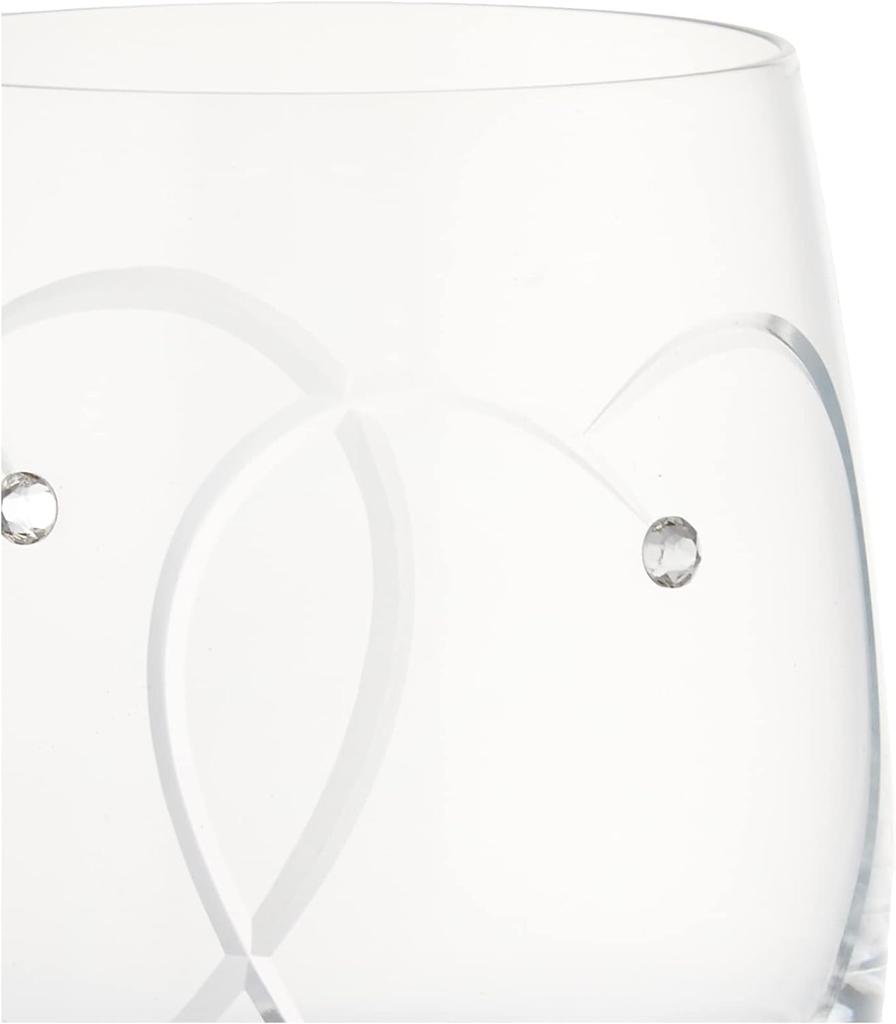 Wedgwood Official Wedding Gift Promise Two Hearts Pair of Wedding Gift for the Bride and Officially Imported Wrapping Tumblers, 290ml, Tableware,