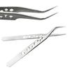 5Pcs Electronics Industrial Tweezers Anti-static ESD Curved Straight Tip Precision Stainless Steel Forceps Phone Repair