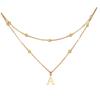 Exquisite 14K Gold Plated Copper Initial Pendant Necklace - Personalized and Fashionable Jewelry