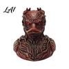 Handgefertigte Harzkunst Halloween Horror Ente Figur Teufel Tier Statue Miniatur Gotische Skulptur Schreibtisch Dekoration für Regal Schreibtisch Auto Dunkel
