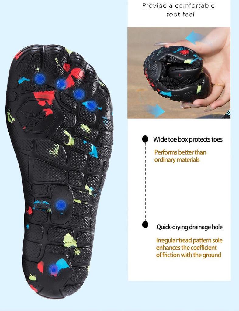 Unisex Five-Finger Barefoot Trekking, Wading, and Beach Shoes: New Style Fitness Footwear for Outdoor Adventures