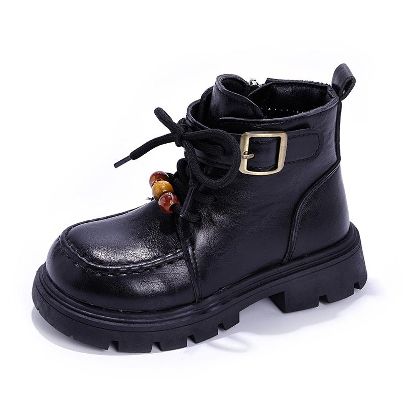 

Autumn And Winter British Style Princess Short Boots For Middle And Large Children Girls Single Boots Girls Boots 36 чорний