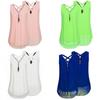 Stylish Women Sleeveless Vest With Cross Back Design And Convenient Front Zipper For Plus Sizes