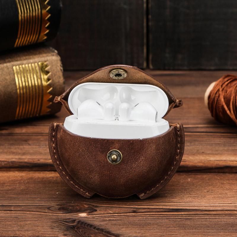 Leather Case For Huawei Freebuds 3 Earphone Protective Cover Wireless Bluetooth-compatible Headset Accessories With Hook