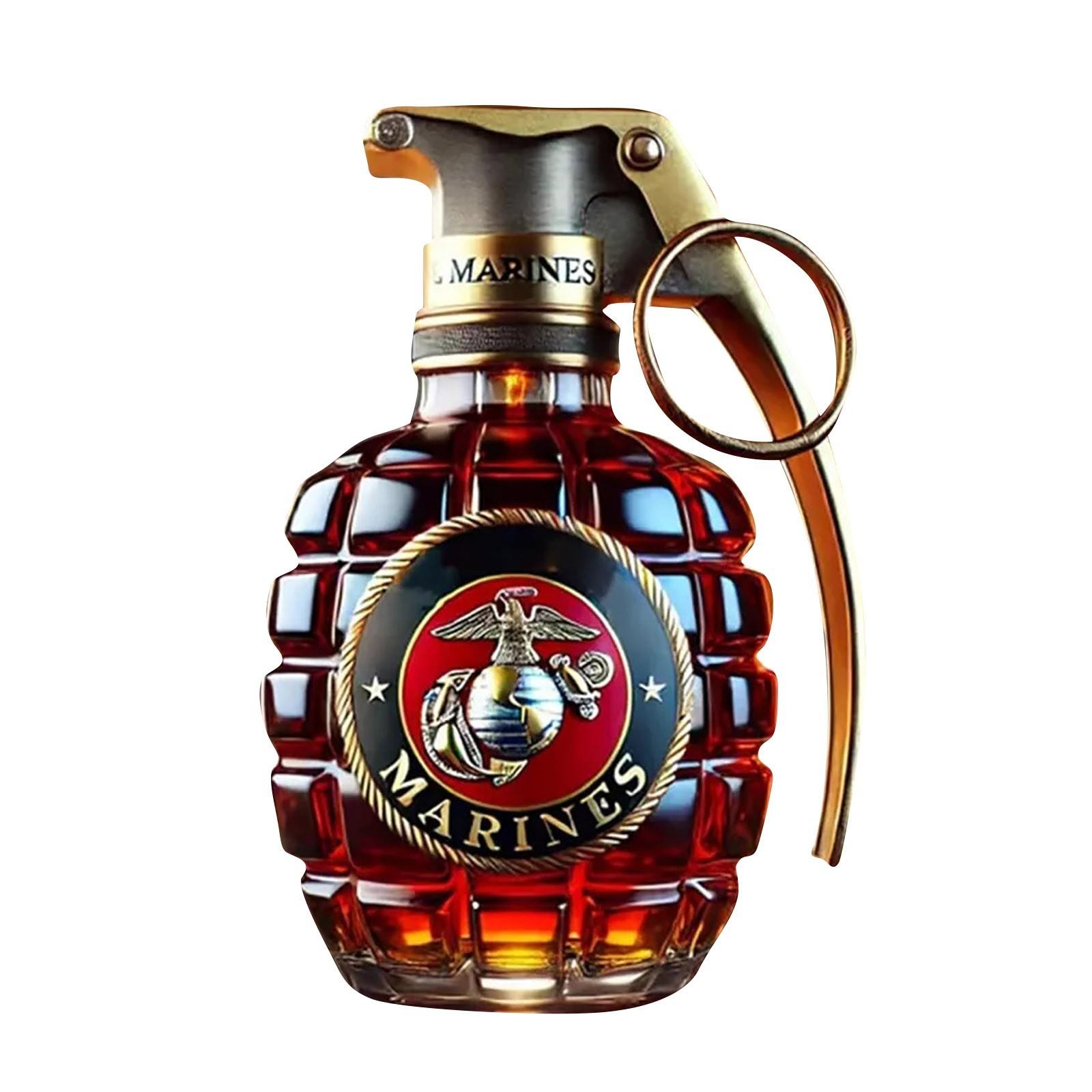 

Бутылка для виски Military Hand, бокал для виски с гравировкой в форме руки, новая ветеранская памятная бутылка, уникальный подарок для мужчин, любителей виски One Size