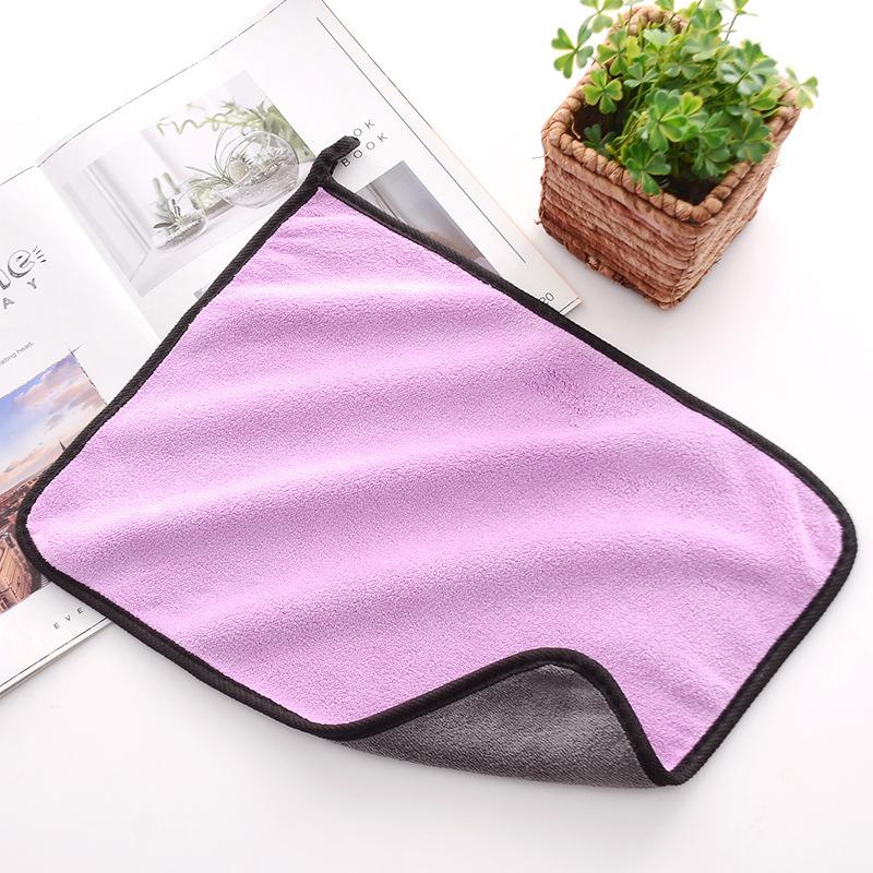 Double-color Matching Water-absorbing Composite Double-layer Thickened Towel