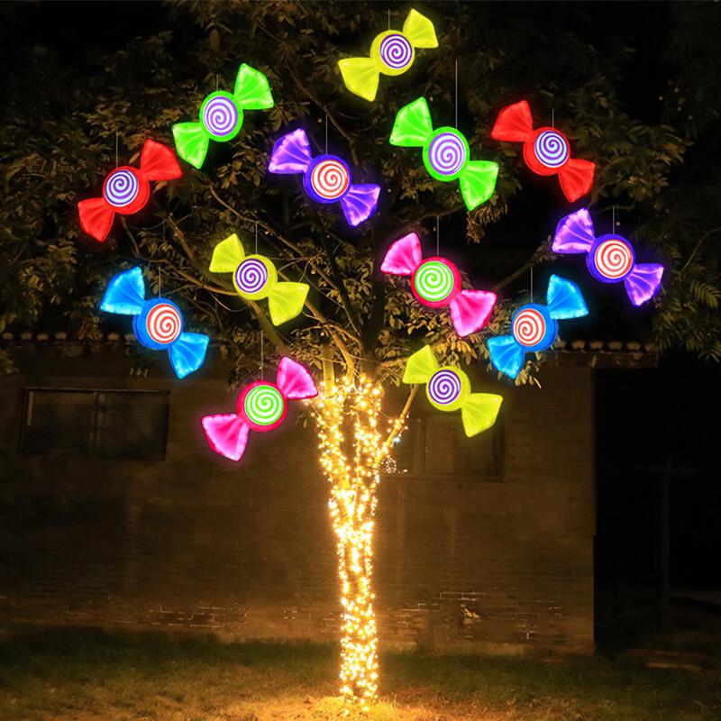 NuFeng LED 3D Candy Outdoor Decorative String Lights