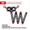 1Pcs 6/9/12 Folds Measuring Ruler Aluminium Alloy Locator Drill Guide  Template Tool