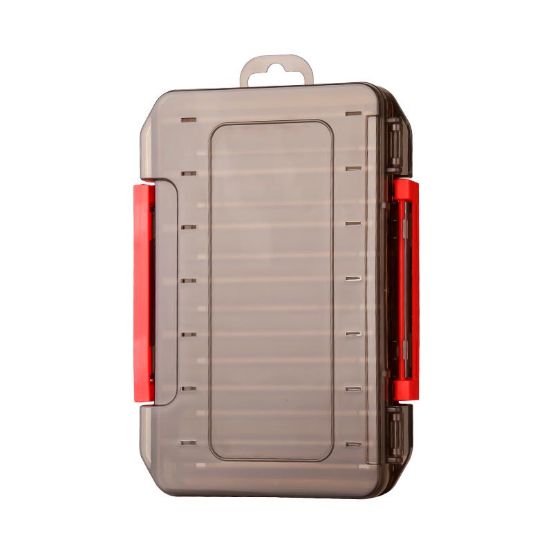 TAIYU Fishing Tackle Box 14 Compartments Fishing Accessories Lure Hook Storage Case Double Sided Fishing Tool Organizer Boxes