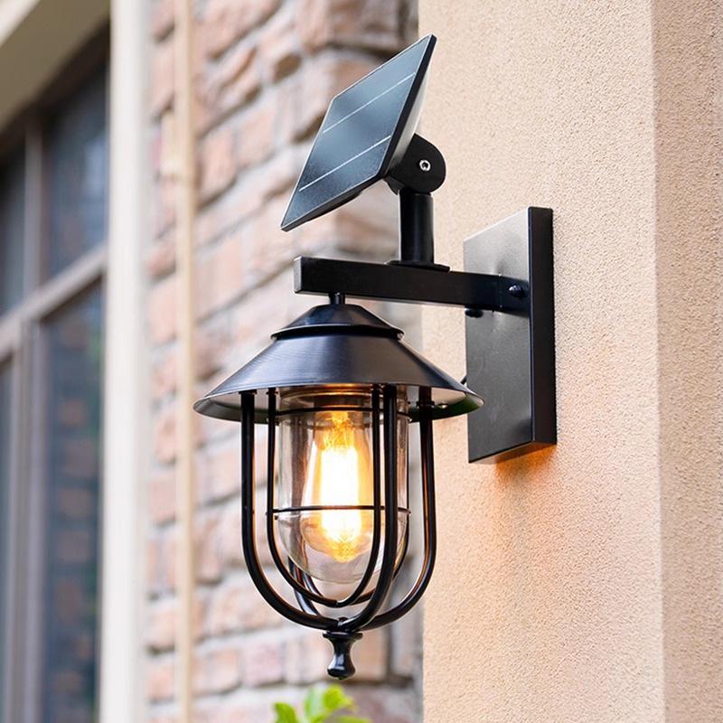 European Style Waterproof Solar Wall Lamp: Super Bright Antique Design for Outdoor Courtyards, Corridors, and Villa Hallways