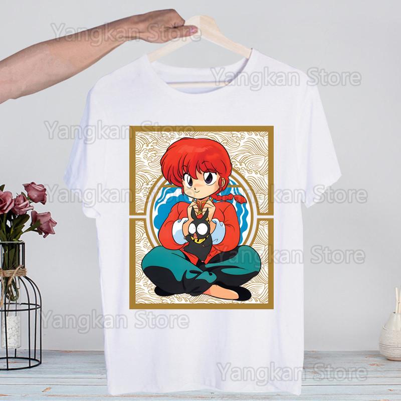 Ranma 12 Shampoo Rumiko Takahashi T-shirts Summer  Unisex Wo Unisex Hip Hop Funny Print Tshirt Streetwear Short Sleeve Tee Top Shirt
