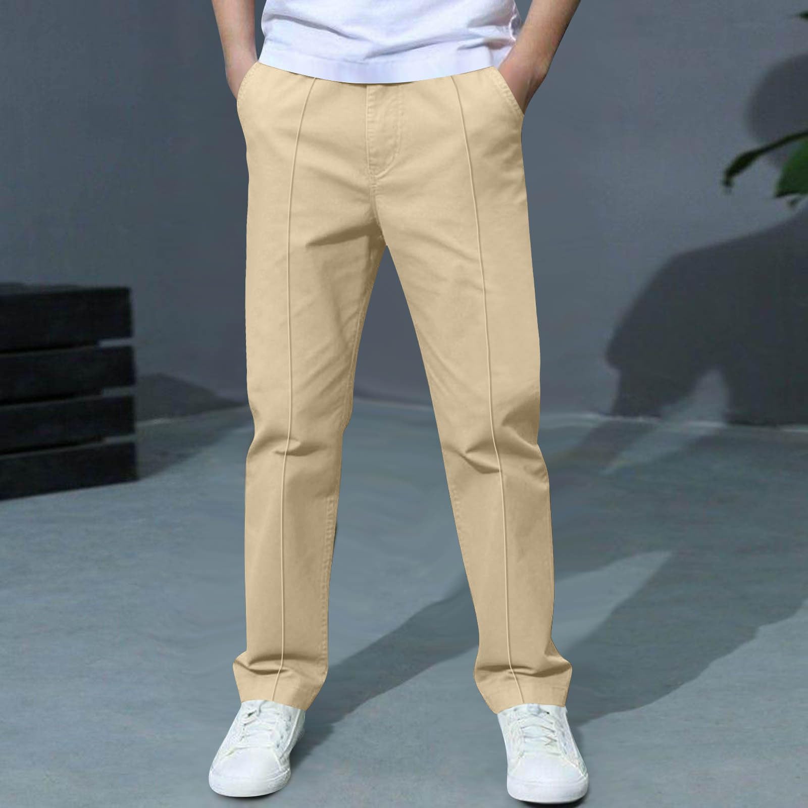 

Boys And Girls Casual Pants Fashion Sports Pants 120 бежевый