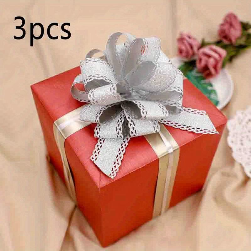 3pcs Children's Birthday Gift Packaging Ribbon Ribbon Wedding Car Wedding Ribbon Wedding Room Decoration Flower Ball.