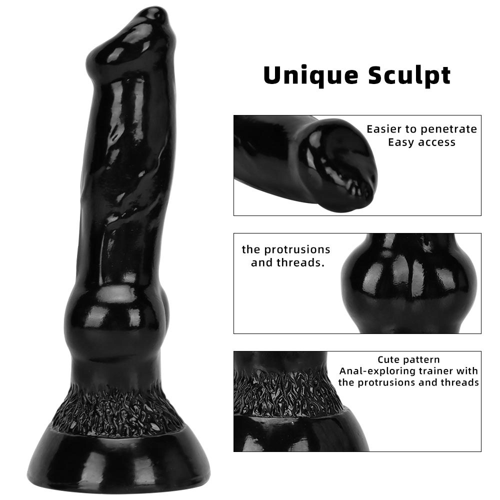 Big Animal Dildo pro muže Ženy Anální kolík Penis Realistické Dilda pro psy Uzel Sexuální hračka Masturbátor pro ženy Potřeby pro dospělé