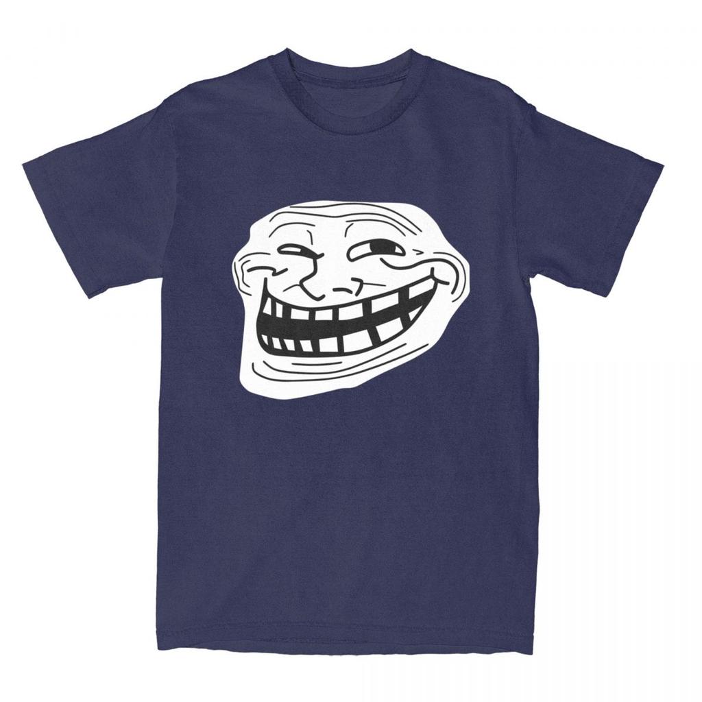 Rage Comic Trollfac T Shirt Funny Anime Hip Hop T-Shirts Short-Sleeved Awesome Tops Summer Pure Round Neck 6XL Clothes