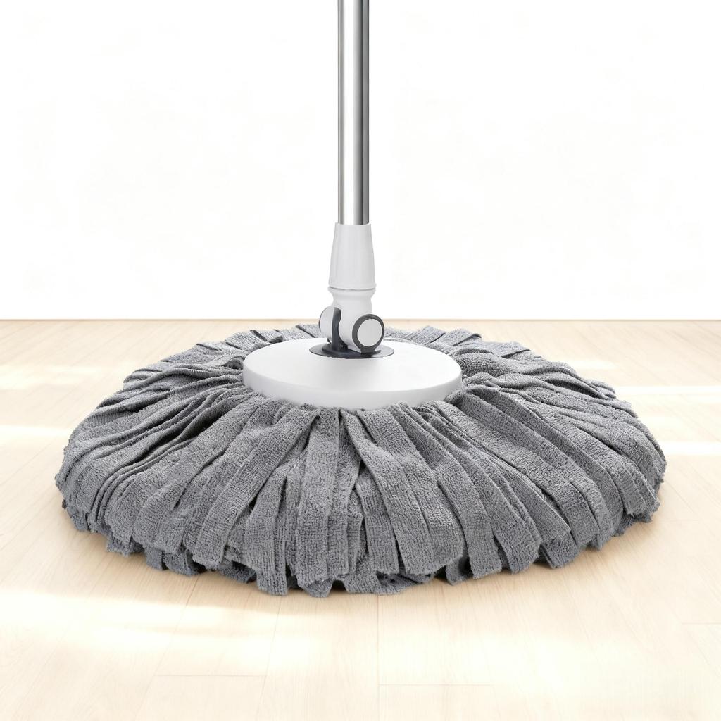 Enhanced Rotating Mop Head - Universal, Thickened, High Absorption, One-Swipe Clean.