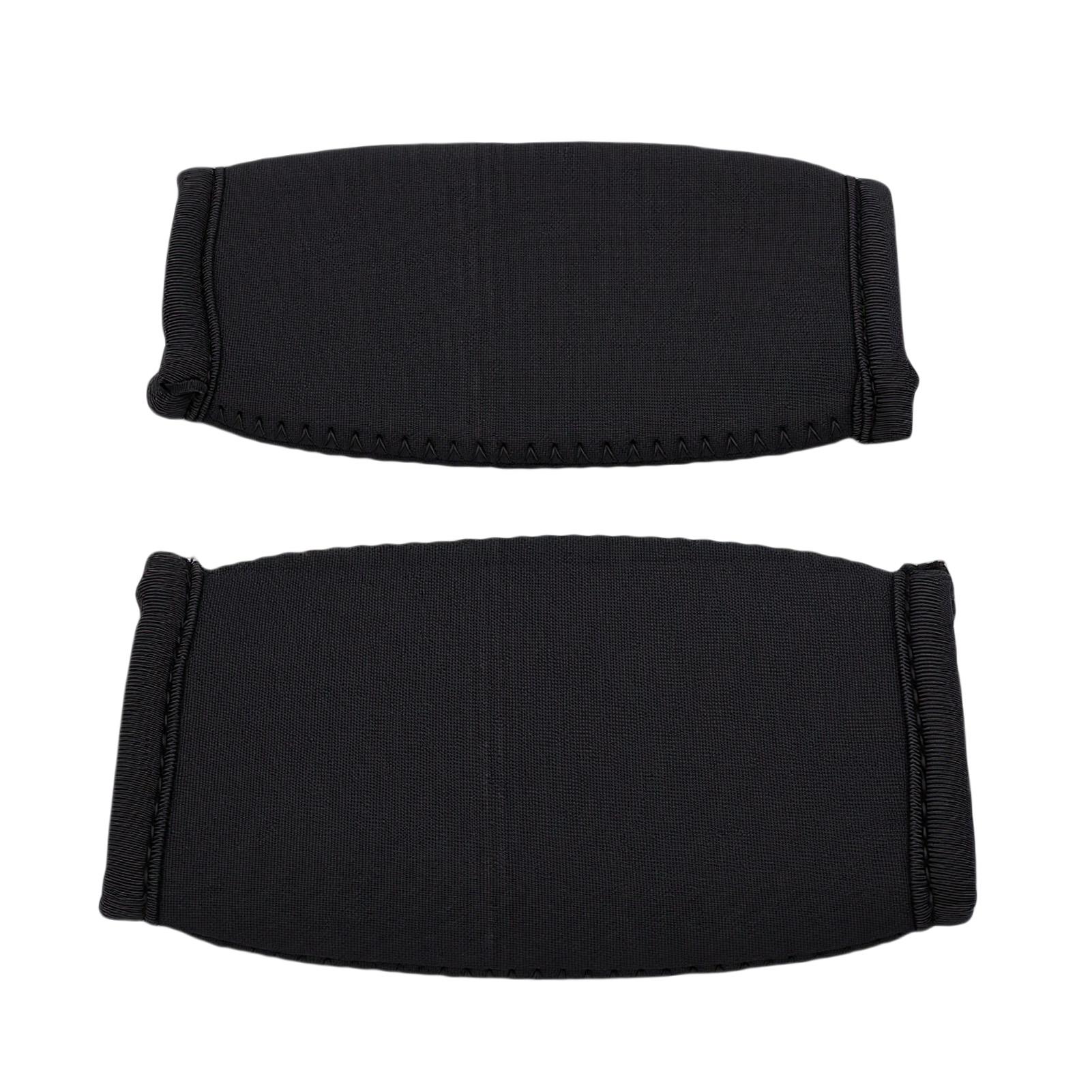 2 Piezas Cubierta de Correa de Barbilla de Fútbol Neopreno Negro Almohadilla de Barbilla Universal para Casco de Fútbol para Deportes Ciclismo Competición black