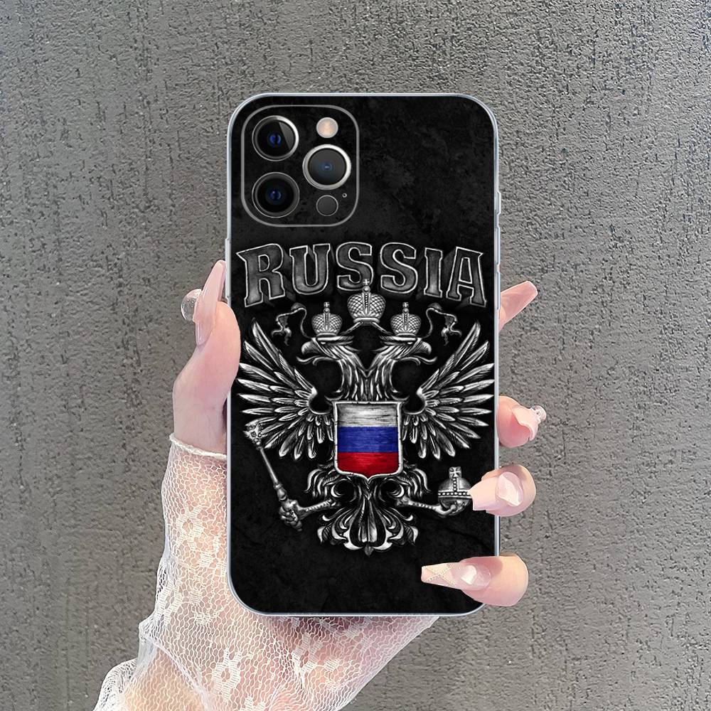 Flag Of Russia Phone Case For IPhone 17 16 15 14 13 12 11 Pro Max Plus Soft Cover Personalized DIY