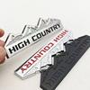 3D Metal Car Styling Logo HIGH COUNTRY Badge Emblem Decals For Chevrolet Jeep Dodge Ford Modified Snow Mountain Auto Accessories