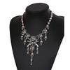 Halloween Pirate Skull Necklace Unisex Personality Skeleton Pendant Bones Chain Alloy Choker Women Jewelry Accessories