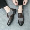 Fashion Men Leather Shoes outdoor fashion Daily Casual Shoe Lace Up Business Leather Shoe Fashion Men's Dress Shoes Men Wedding Shoes