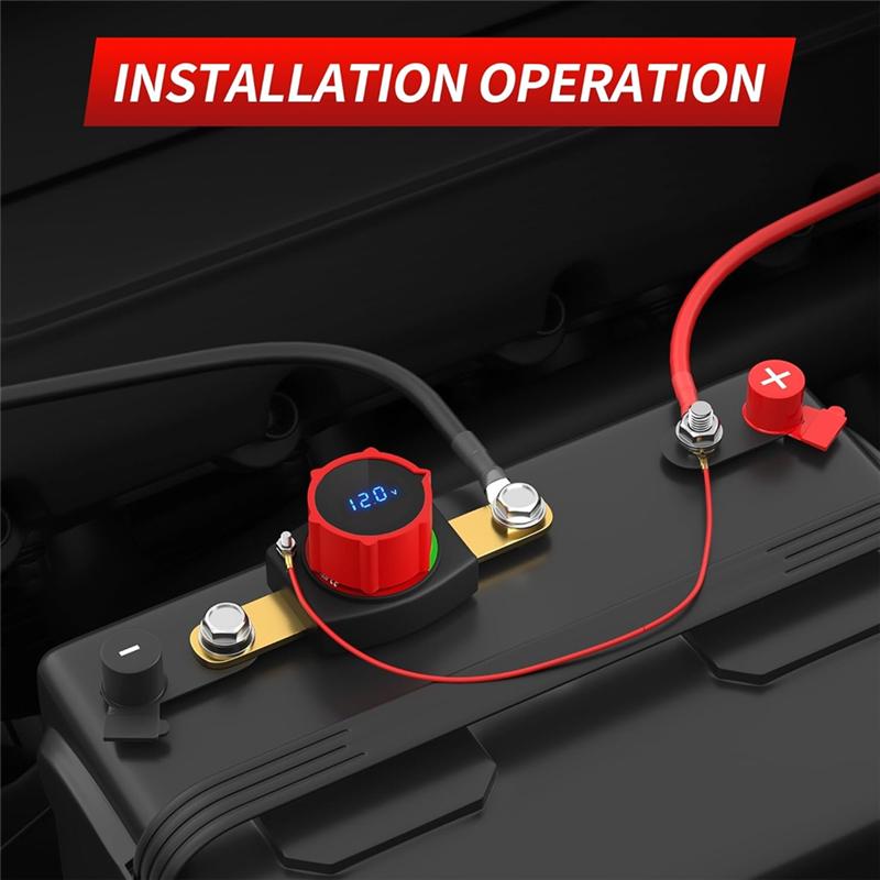A25F-Heavy Duty Side Post Battery Disconnect Switch Marine Battery Switch For Auto Marine Truck Boat