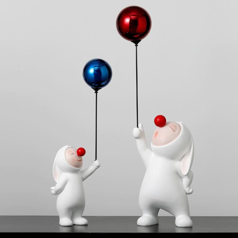 

Креативные украшения из воздушных шаров в виде кроликов, животные, гостиная, рабочий стол, веранда, окно, украшение для дома