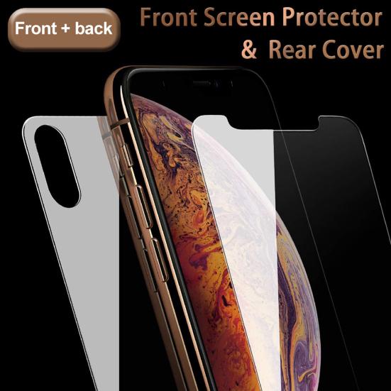 Front Rear Tempered Film Cover for Glass Protective iPhone 7 8 Plus X