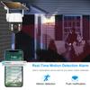 Solar-powered Surveillance Camera, Outdoor Waterproof, Wide-angle 10x Zoom, WIFI/4G Automatic Tracking Security Camera