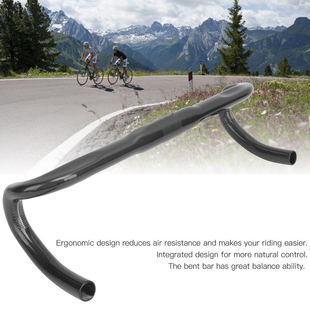 Bike Drop Bent Lenker 420mm 31,8mm Straße Fahrrad Carbon Faser Glänzend Lenker Fahrrad Zubehör