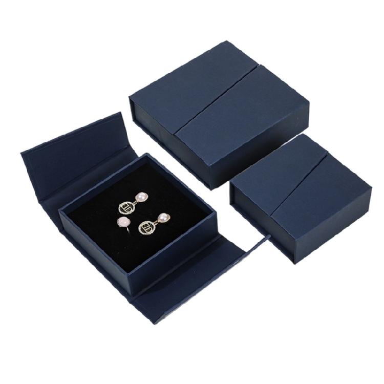 Travel Friendly Jewelry Organiser with Double Flip Lid Magnetic Closure Earring Necklace Rings Storage Case
