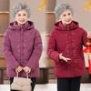 Winter down cotton-padded clothes women's down thickened cotton-padded clothes jacket old lady hooded cotton-padded jacket