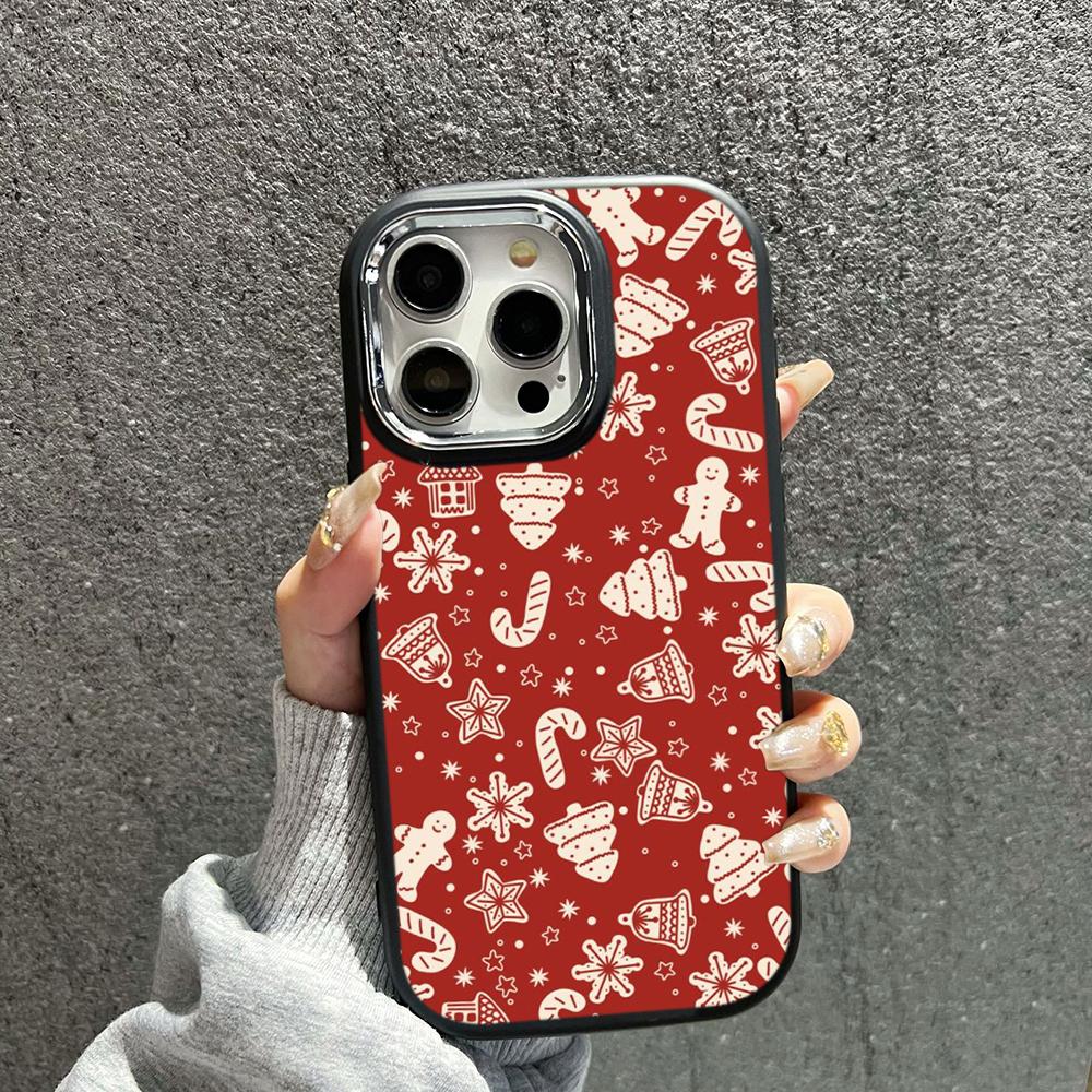 N115 Веселый рождественский дизайн С Новым годом Мягкие чехлы для телефонов iPhone 16Pro